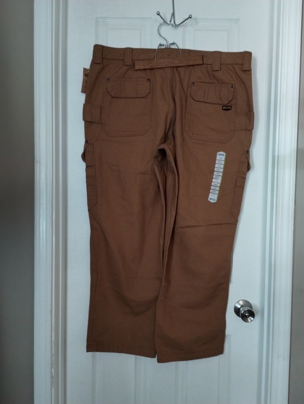 Duluth Trading Co Fire Hose Cargo Work Pants Men’s 42x30 Brown Relaxed Fit NWT